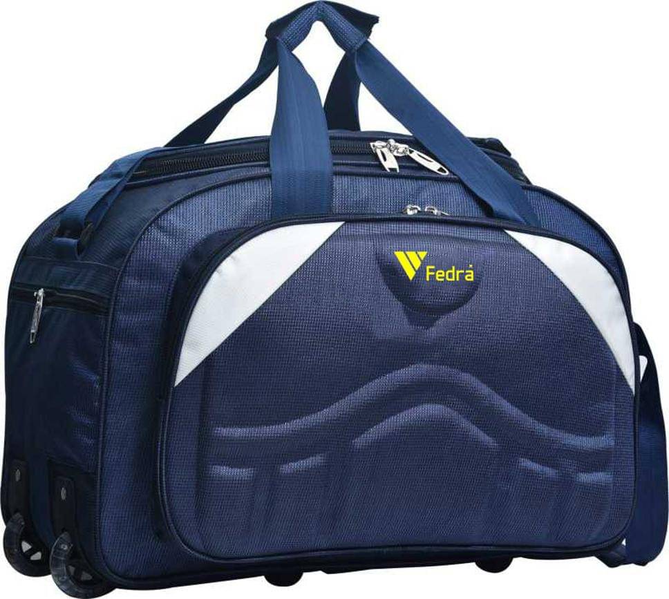     			FEDRA - 40 Ltrs Blue Polyester Duffle Bag