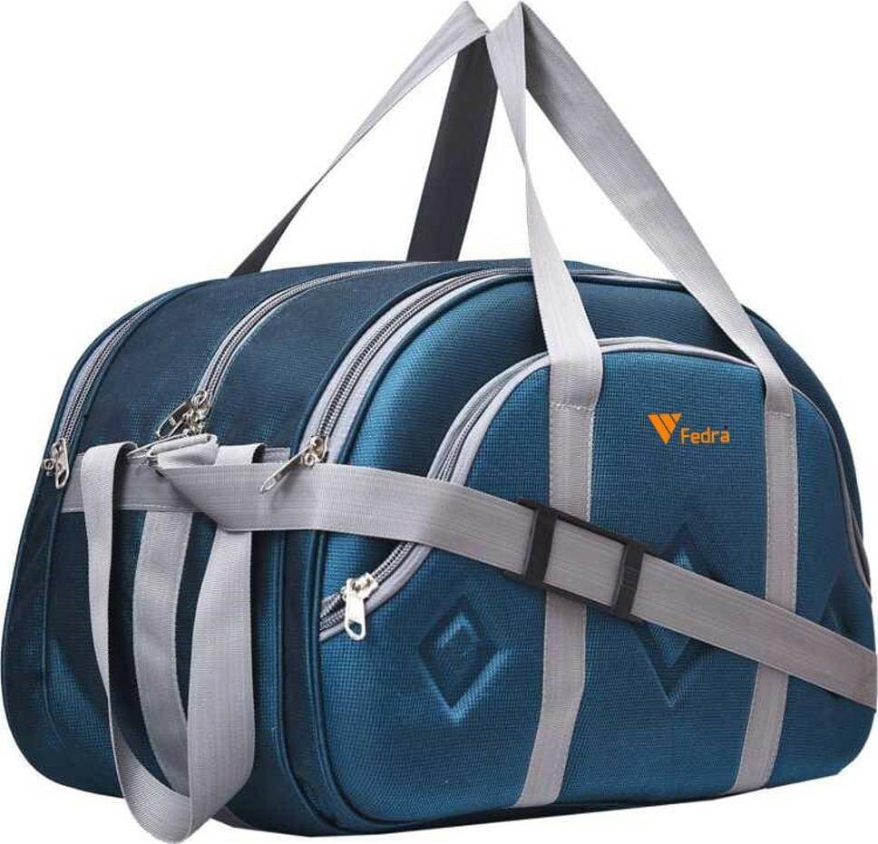     			FEDRA - 40 Ltrs Blue Polyester Duffle Bag
