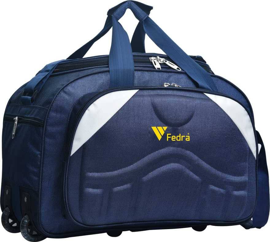     			FEDRA - 40 Ltrs Blue Polyester Duffle Bag