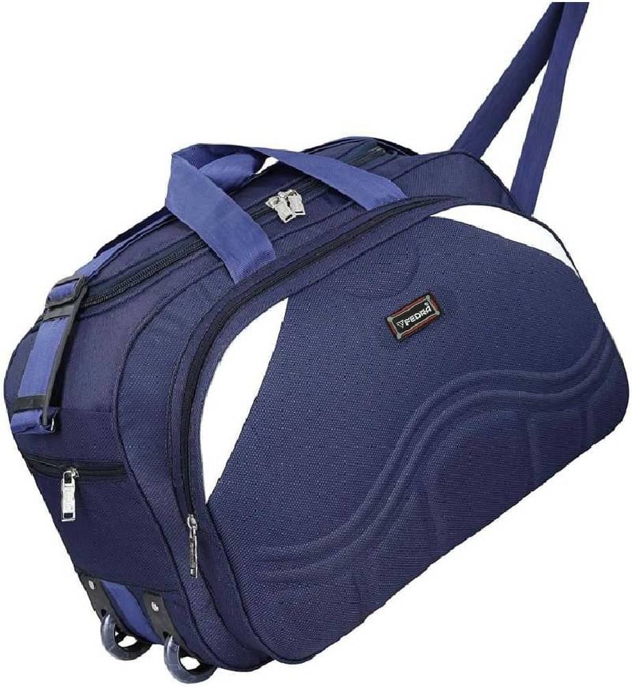     			FEDRA - 40 Ltrs Blue Polyester Duffle Bag