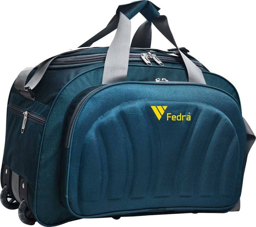     			FEDRA - 40 Ltrs Blue Polyester Duffle Bag