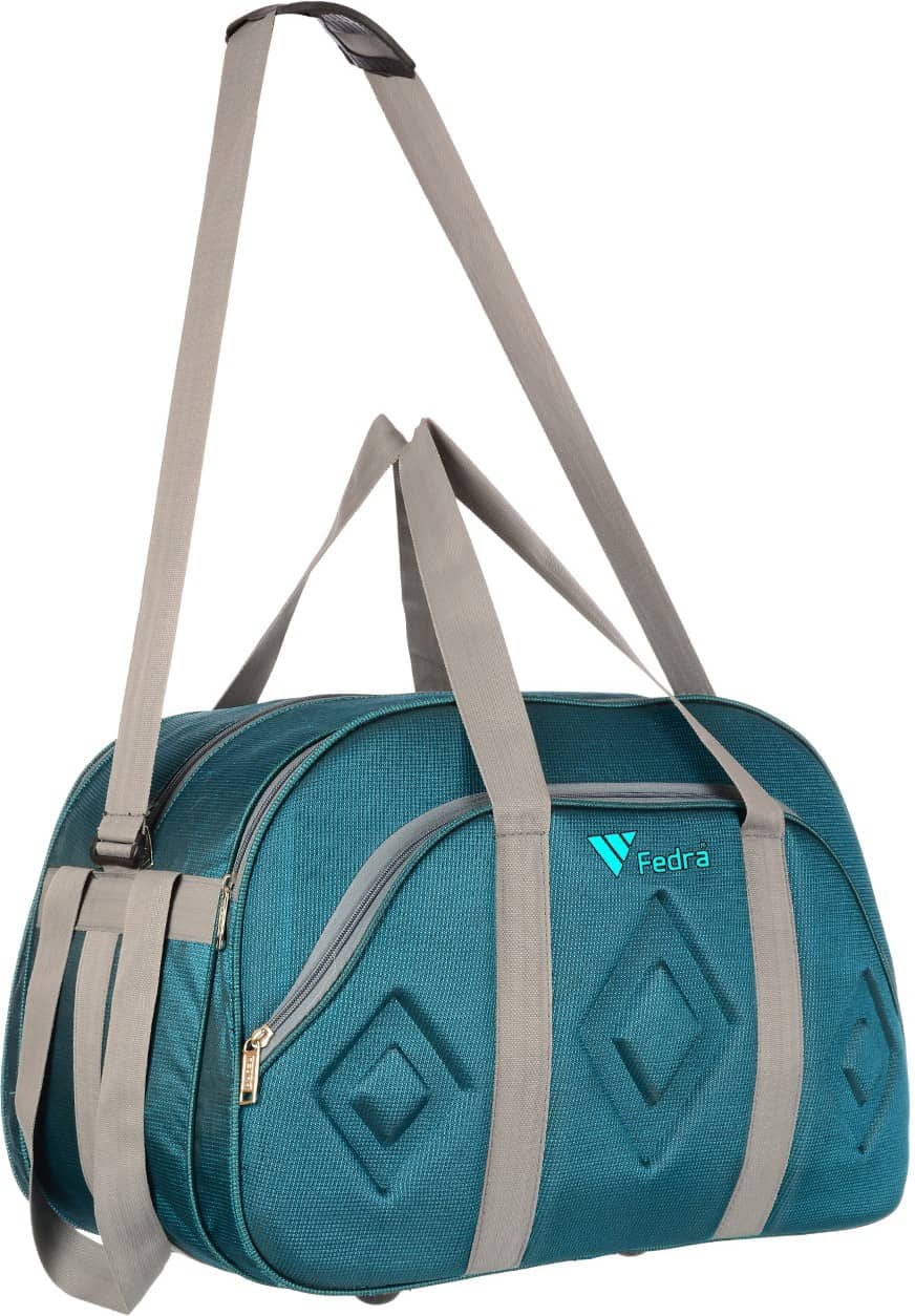 FEDRA - 40 Ltrs Green Polyester Duffle Bag