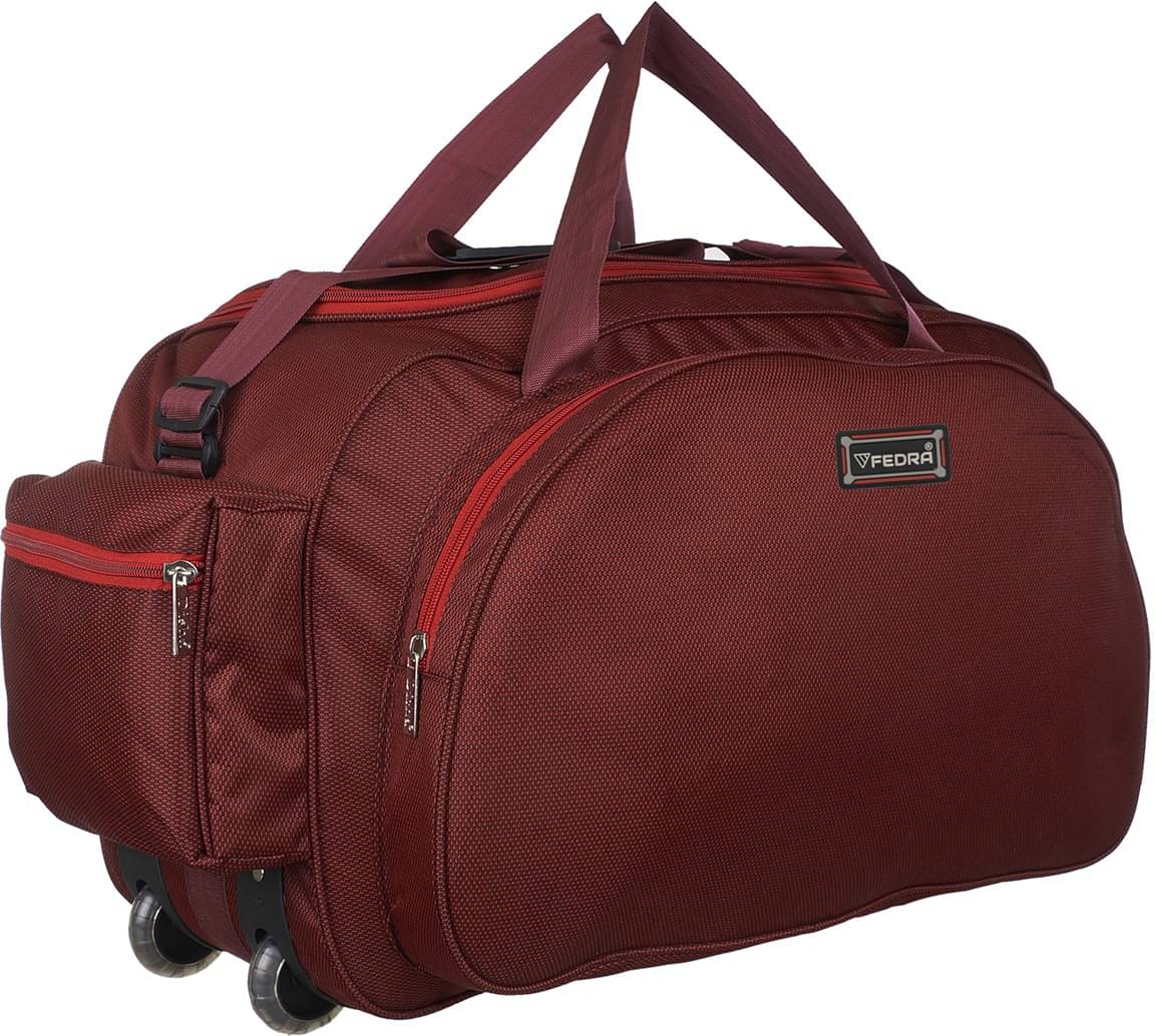     			FEDRA - 40 Ltrs Maroon Polyester Duffle Bag