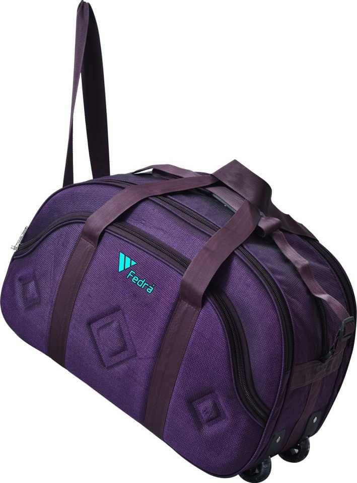     			FEDRA - 40 Ltrs Purple Polyester Duffle Bag