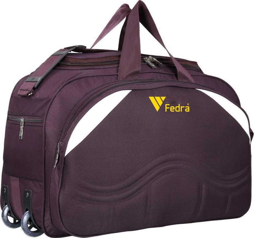     			FEDRA - 40 Ltrs Purple Polyester Duffle Bag