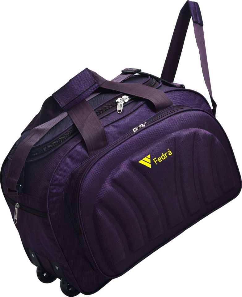     			FEDRA - 40 Ltrs Purple Polyester Duffle Bag