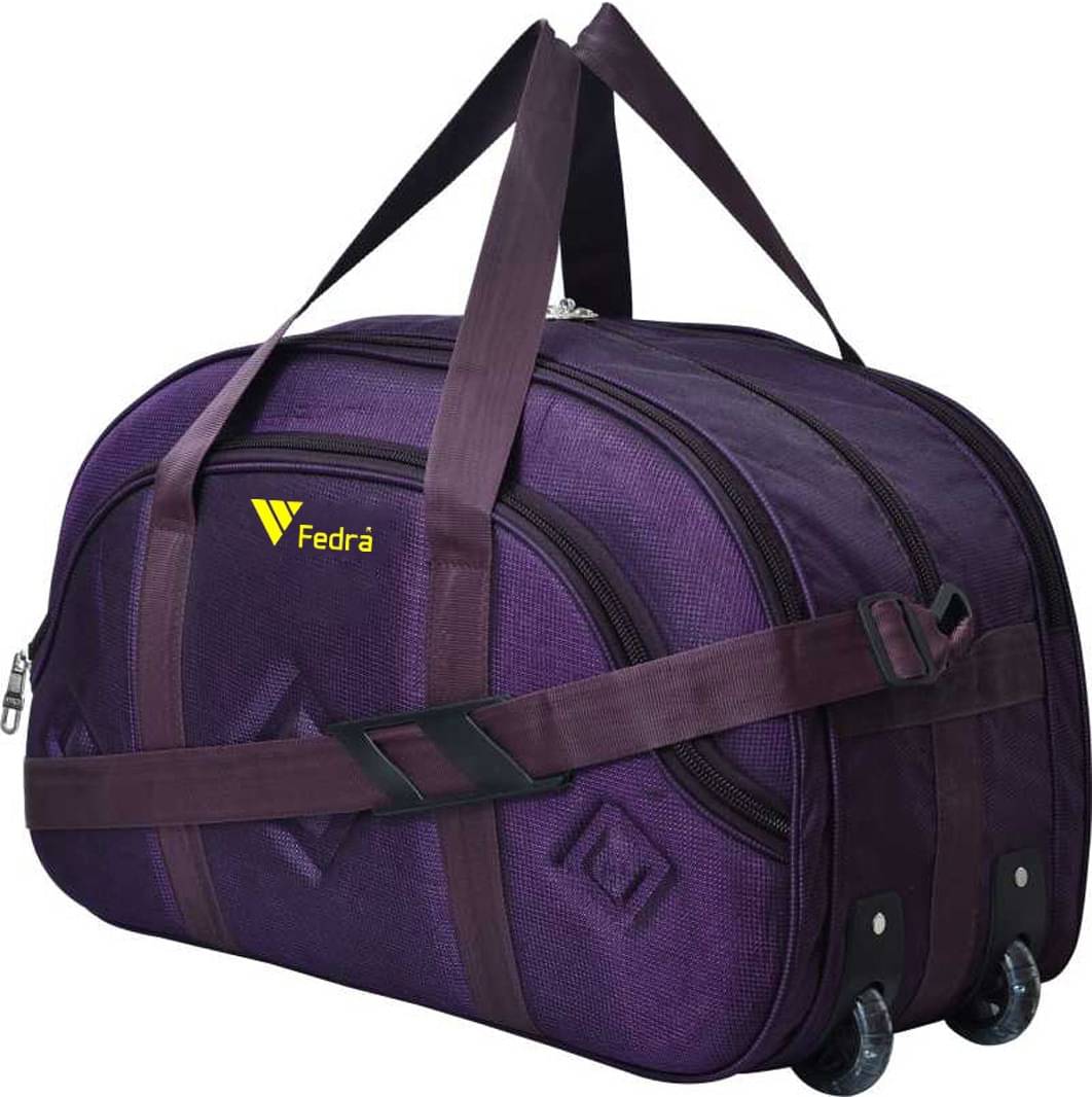     			FEDRA - 40 Ltrs Purple Polyester Duffle Bag