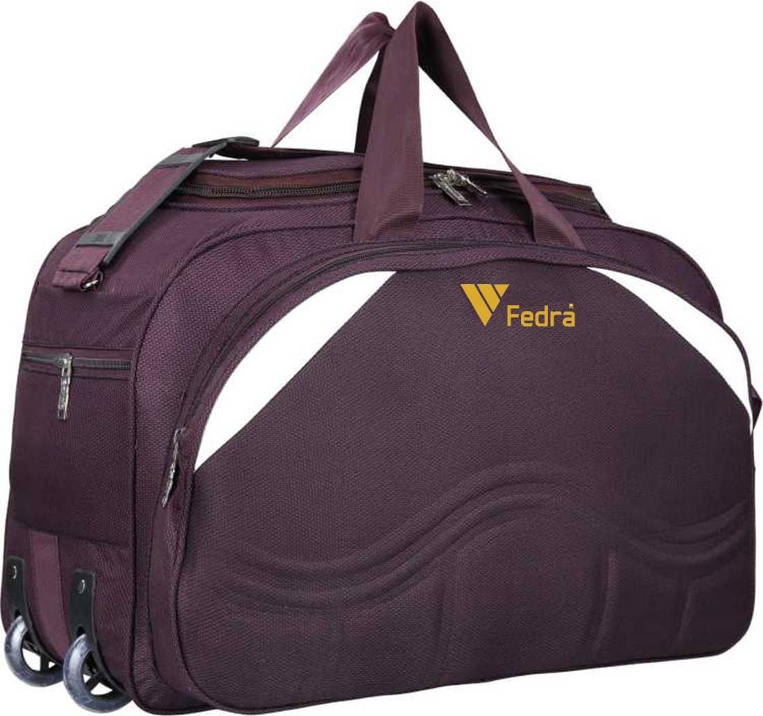     			FEDRA - 40 Ltrs Purple Polyester Duffle Bag