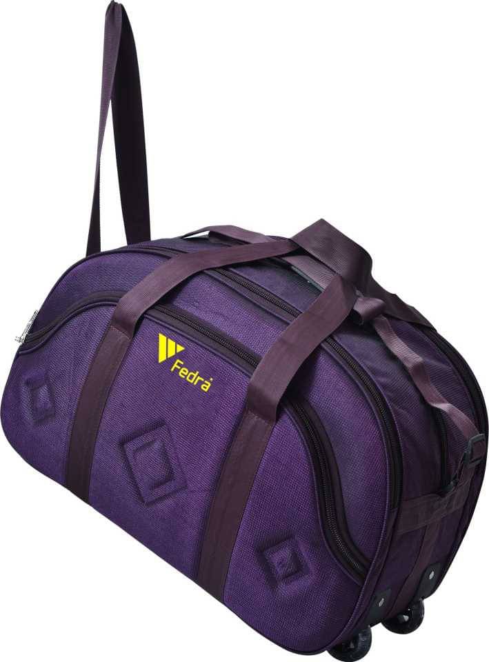     			FEDRA - 40 Ltrs Purple Polyester Duffle Bag