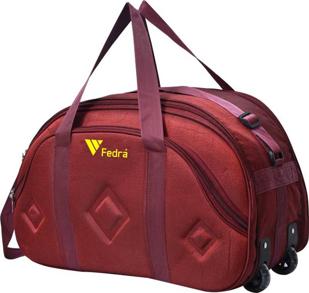     			FEDRA - 40 Ltrs Red Polyester Duffle Bag