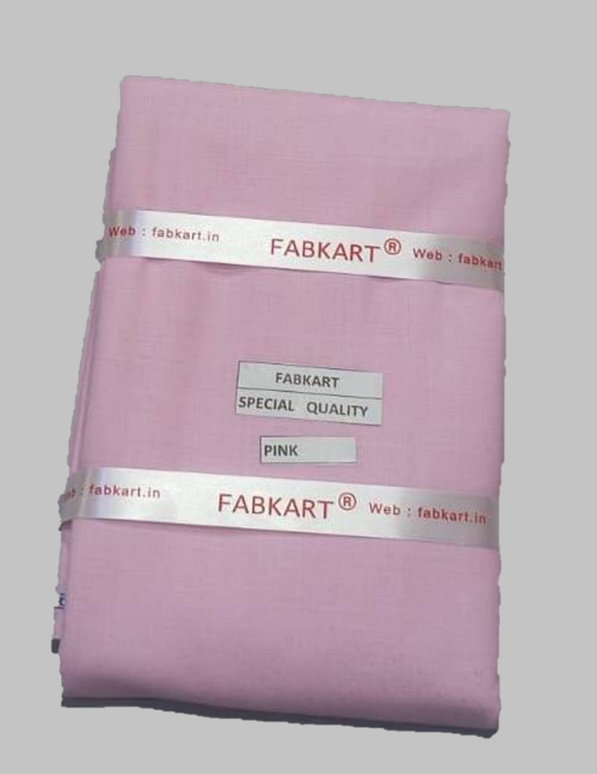 Fabkart - Pink Polyester Blend Men's Unstitched Kurta ( Pack of 1 ) Fabkart - Pink Polyester Blend Men's Unstitched Kurta ( Pack of 1 )