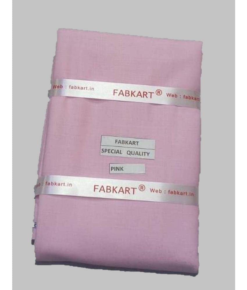 Fabkart - Pink Polyester Blend Men's Unstitched Kurta Pyjama ( Pack of 1 )     			Fabkart - Pink Polyester Blend Men's Unstitched Kurta Pyjama ( Pack of 1 )