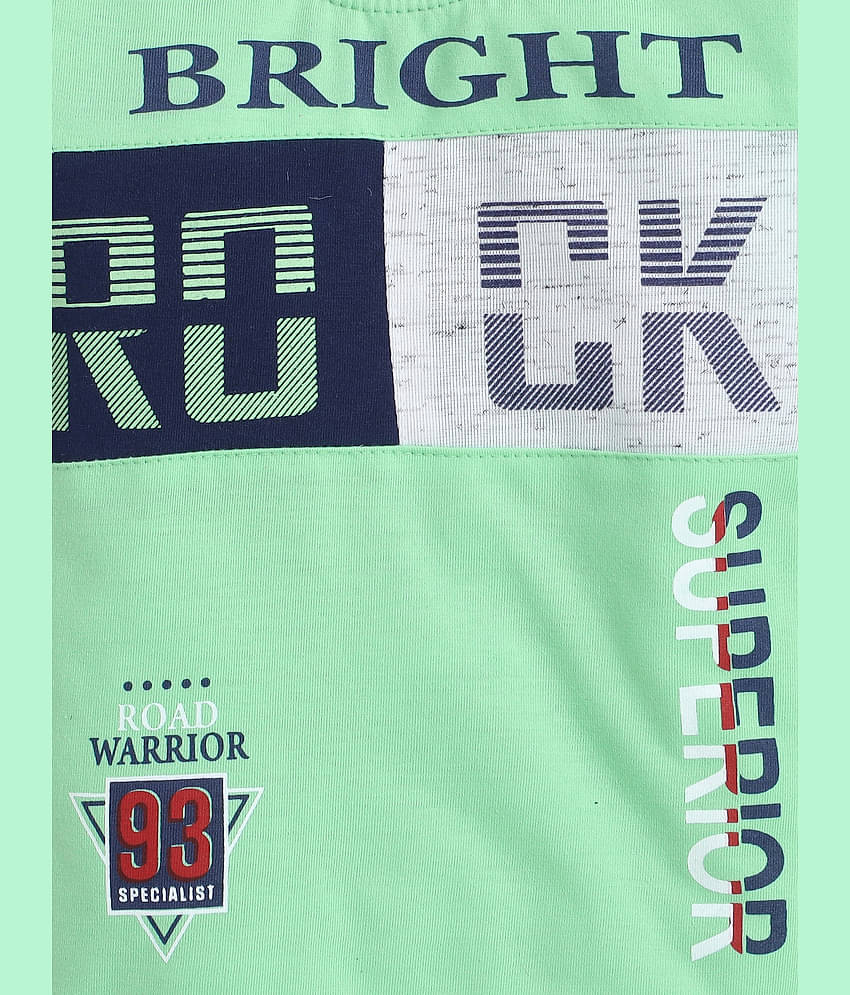 Fourfolds Pack of 1 Boys Cotton T-Shirt & Shorts Set ( Pink )