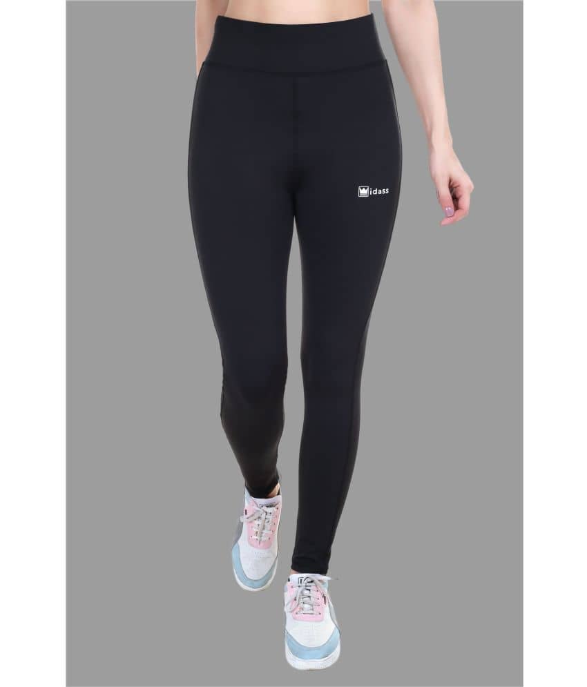IDASS - Lycra Slim Fit Black Women's Tights ( Pack of 1 )