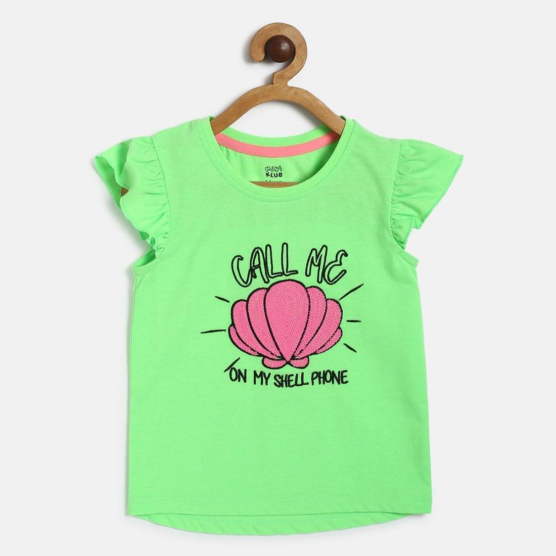     			MINI KLUB Pack of 1 Baby Girls Cotton Top ( Green )