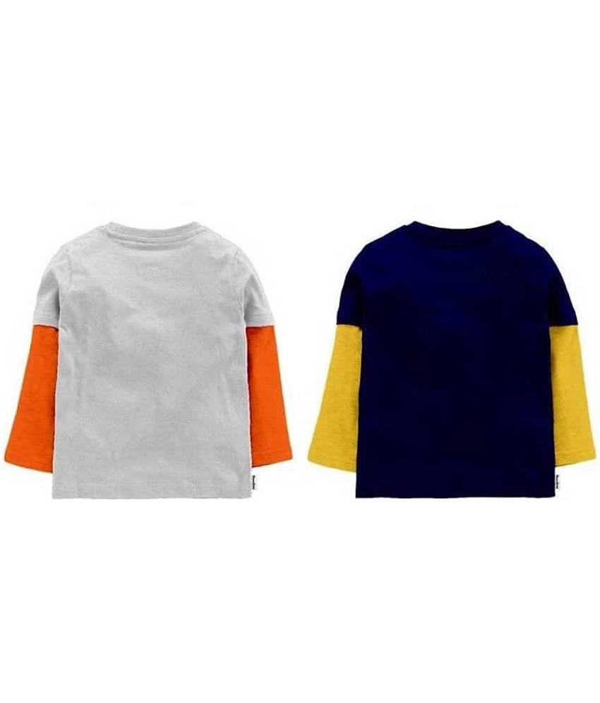 NammaBaby Pack of 1 Boys Cotton T-Shirt ( Gray )