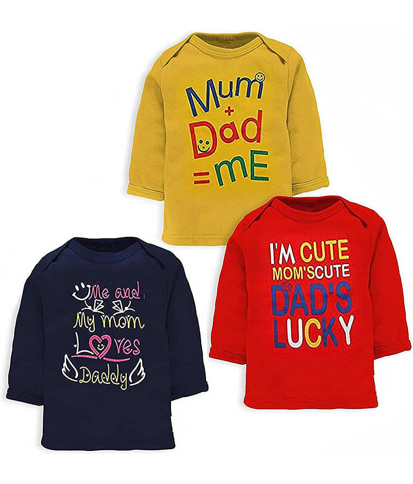 NammaBaby Pack of 3 Baby Boys Cotton T-Shirt ( Multi )