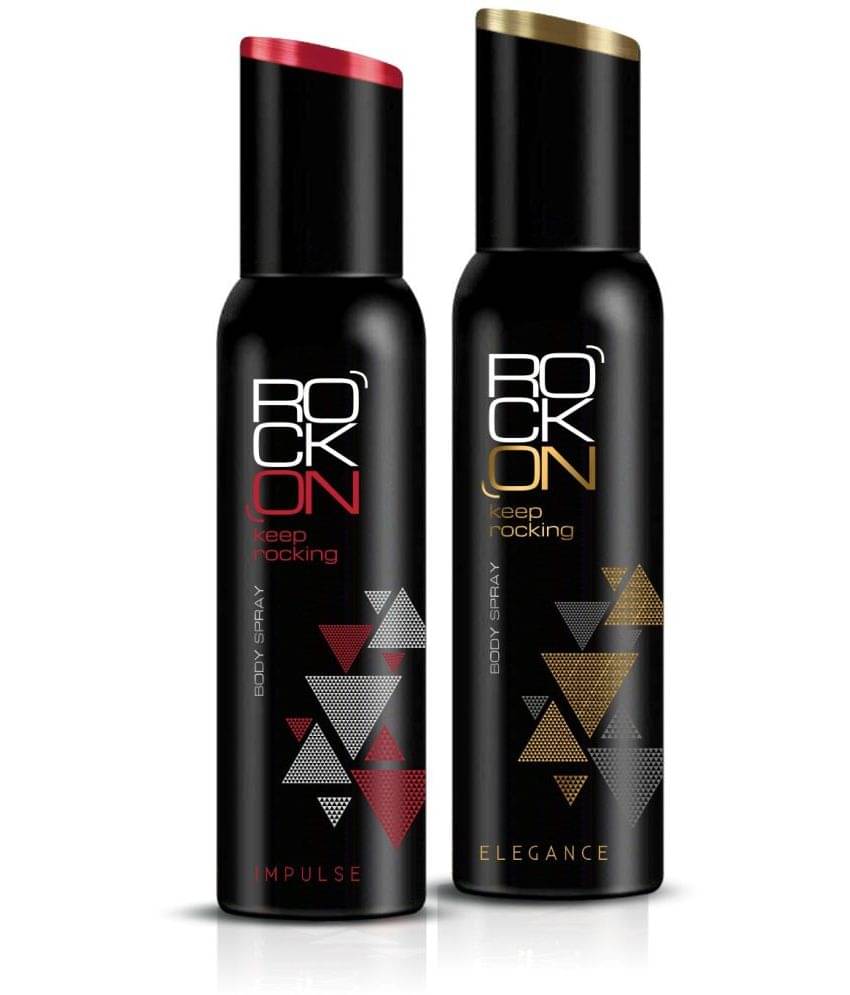 ROCK ON Combo Impulse & Elegance Deodorant Spray Fresh & Long-Lasting Fragrance (2 x 150ml) ROCK ON Combo Impulse & Elegance Deodorant Spray Fresh & Long-Lasting Fragrance (2 x 150ml)