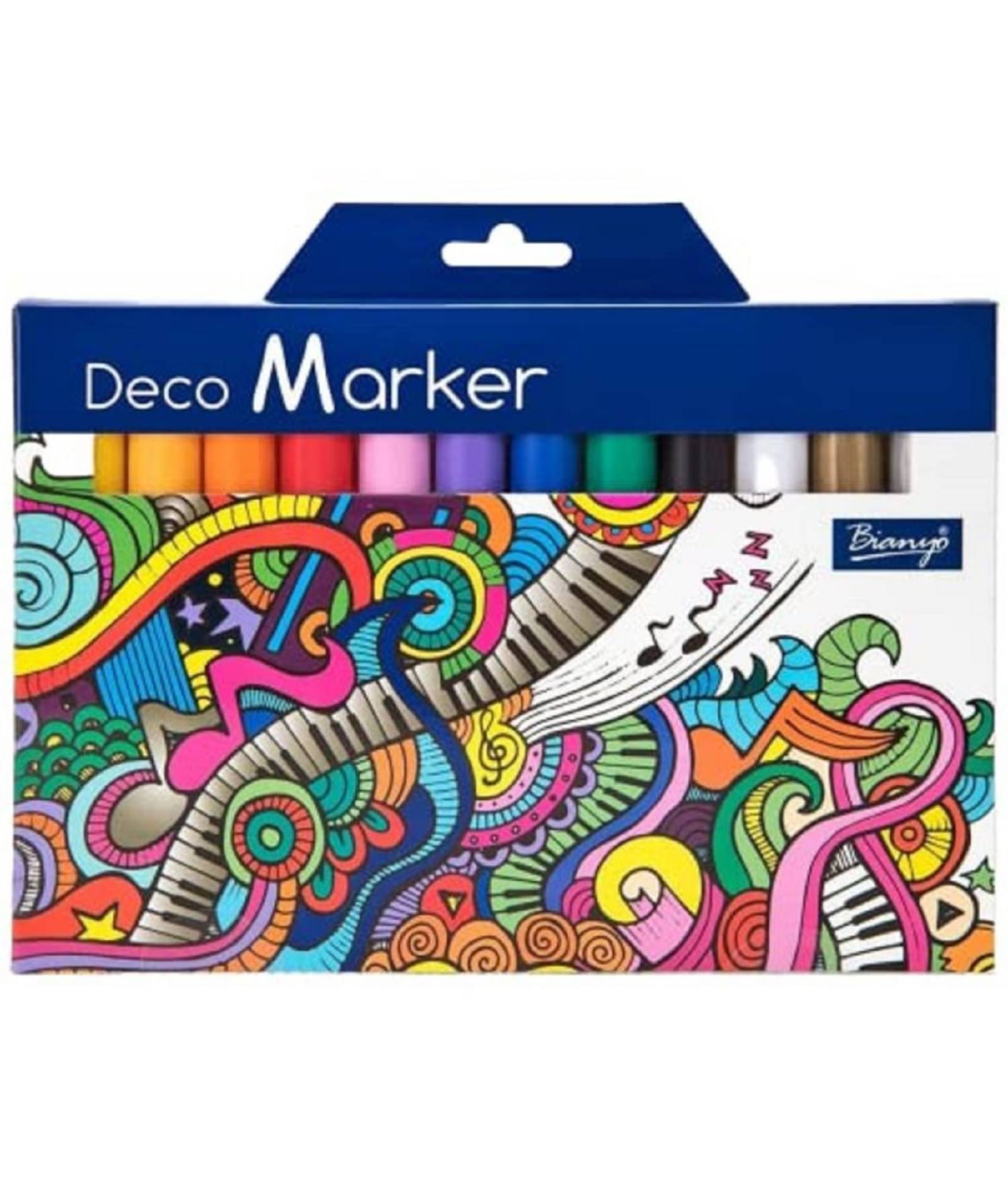     			SHB Acrylic Paint Deco Marker Pens- Fine Tip Art Liquid Highlighters Set for Rocking Painting, Drawing, Coloring on Wood, Stones, Fabric, Glass,