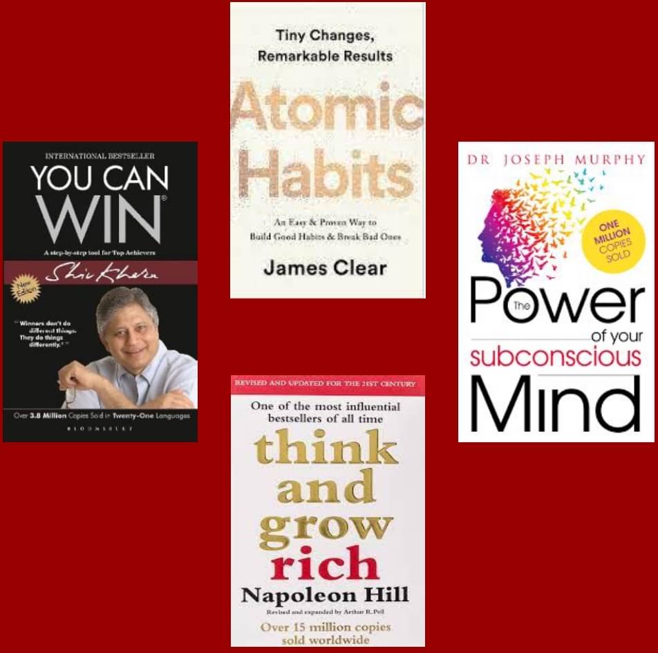     			You Can Win + Atomic Habits +  Think And Grow Rich + The Power of your subconscious mind