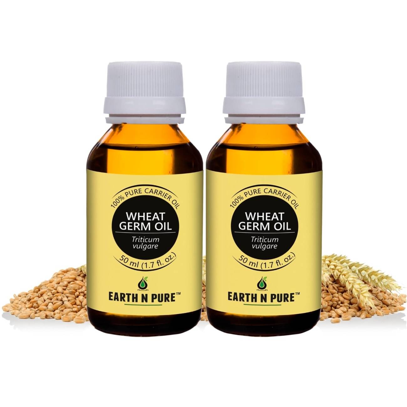 Earth N Pure - Wheat germ Essential Oil 50 mL ( Pack of 2 ) Earth N Pure - Wheat germ Essential Oil 50 mL ( Pack of 2 )