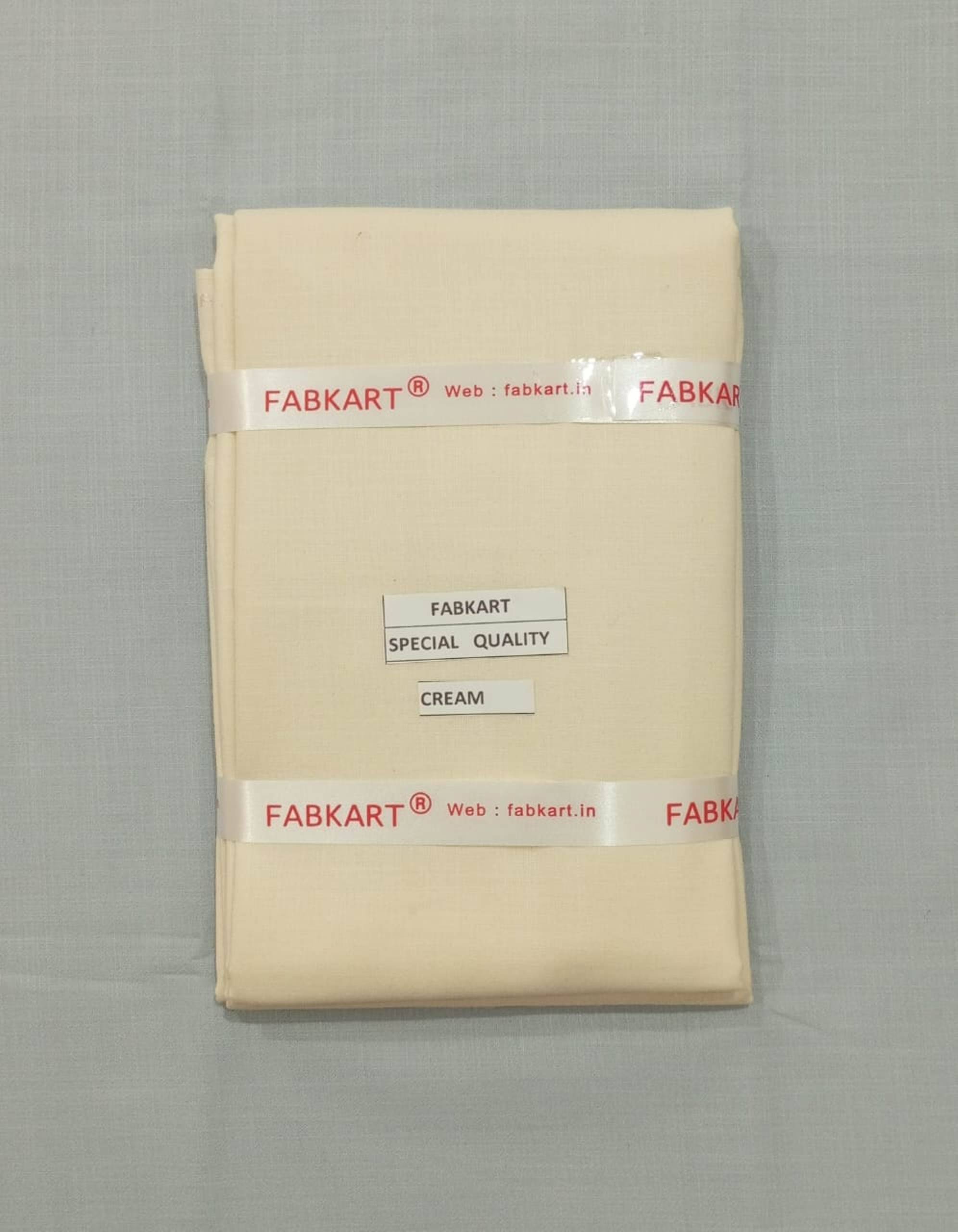     			Fabkart - Cream Polyester Blend Men's Unstitched Shirt Piece ( Pack of 1 )