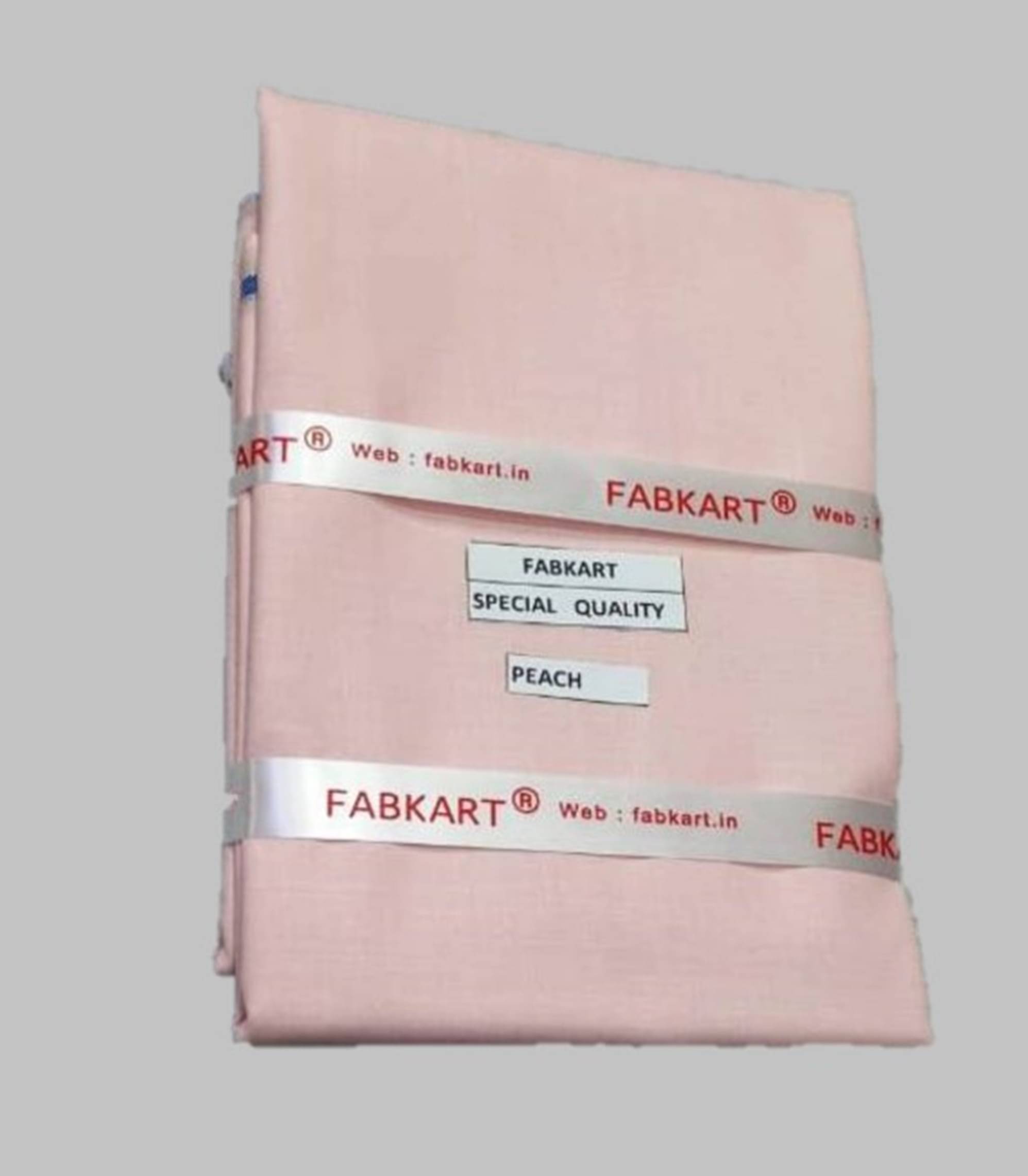     			Fabkart - Peach Polyester Blend Men's Unstitched Kurta Pyjama ( Pack of 1 )