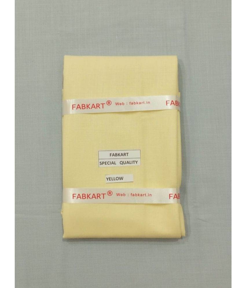 Fabkart - Yellow Polyester Blend Men's Unstitched Kurta Pyjama ( Pack of 1 ) Fabkart - Yellow Polyester Blend Men's Unstitched Kurta Pyjama ( Pack of 1 )