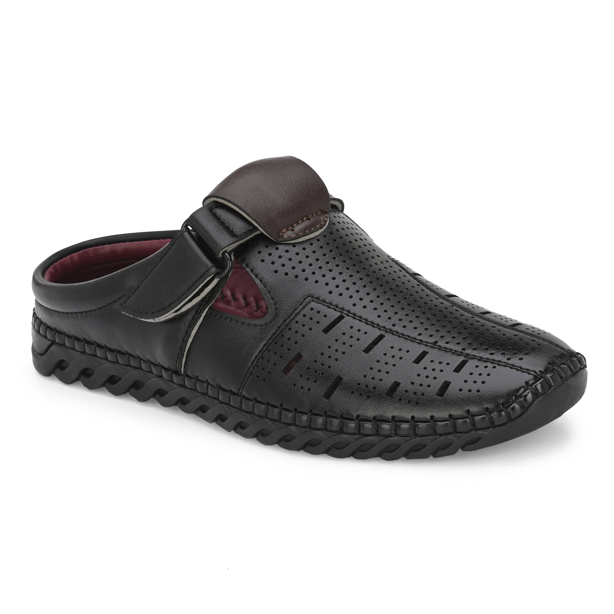     			Leeport - Black Men's Sandals