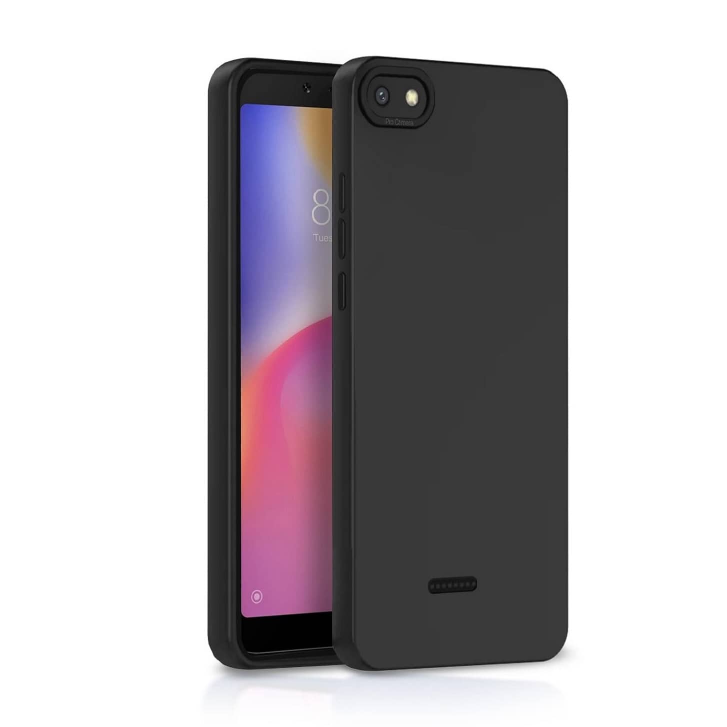 ZAMN - Plain Cases Compatible For Silicon Xiaomi Redmi 6A ( Pack of 1 )