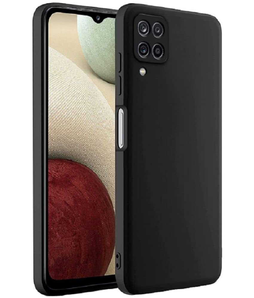 ZAMN - Plain Cases Compatible For Silicon Samsung Galaxy A12 ( Pack of 1 )