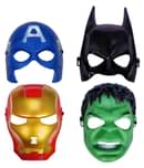 ZYOZI Party Decoration Super Hero Cartoon Plastic - Avengers Birthday Party Props Return Gift-  Kids 4 Pcs Avengers Heroes Cosplay Boy Girl Toy Hulk, Captain America, Iron Man, Batman- Great Halloween (Set of 4)