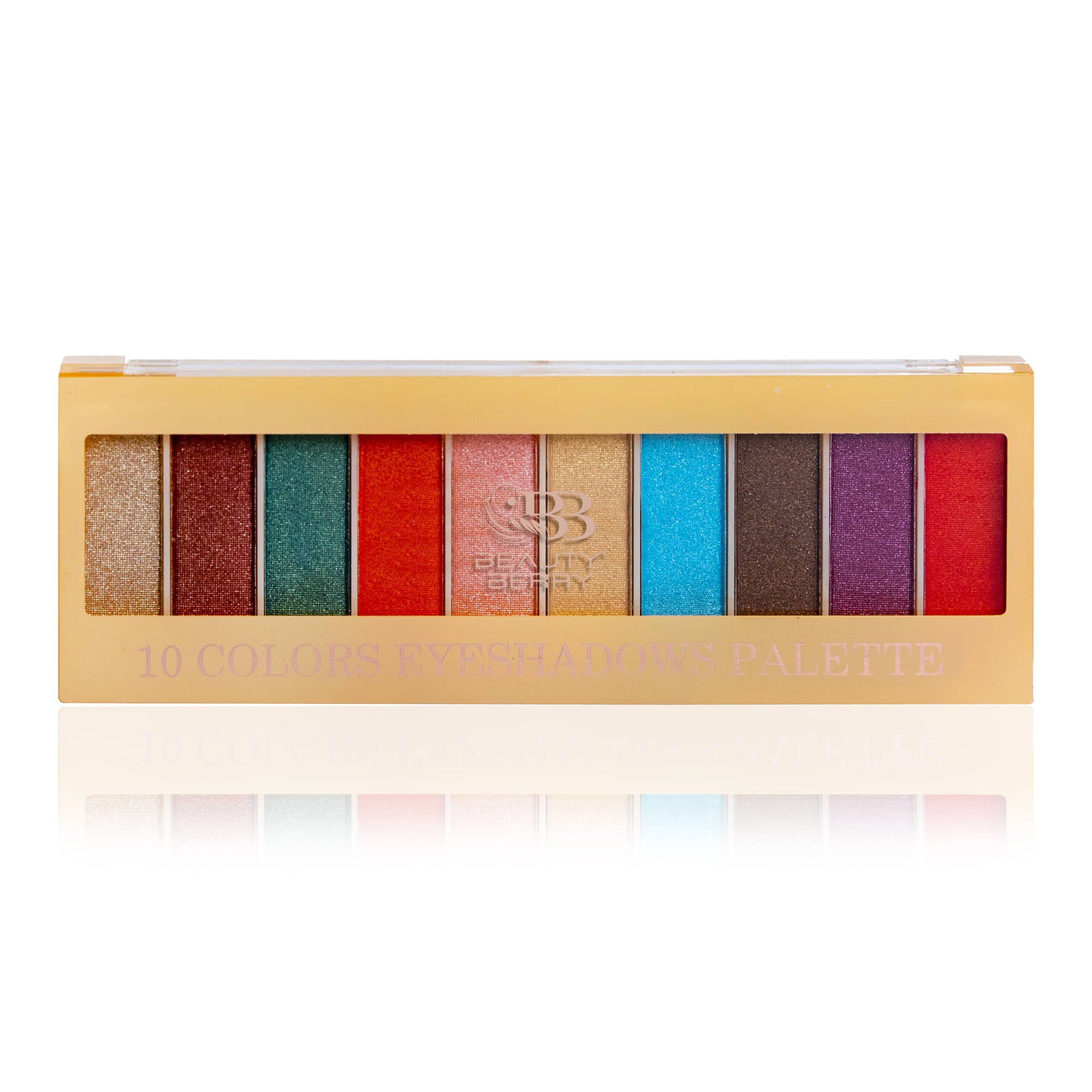     			Beauty Berry 10 Colors Highly Pigmented Shimmery & Matte Eyeshadow Palette 18g, Multi - 02