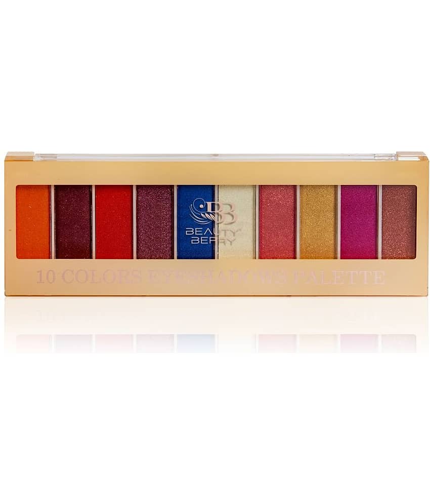 Beauty Berry 10 Colors Highly Pigmented Shimmery & Matte Eyeshadow Palette 18g, Multi - 03 - Makeup - Eyes | Buy online on ZillyBuy