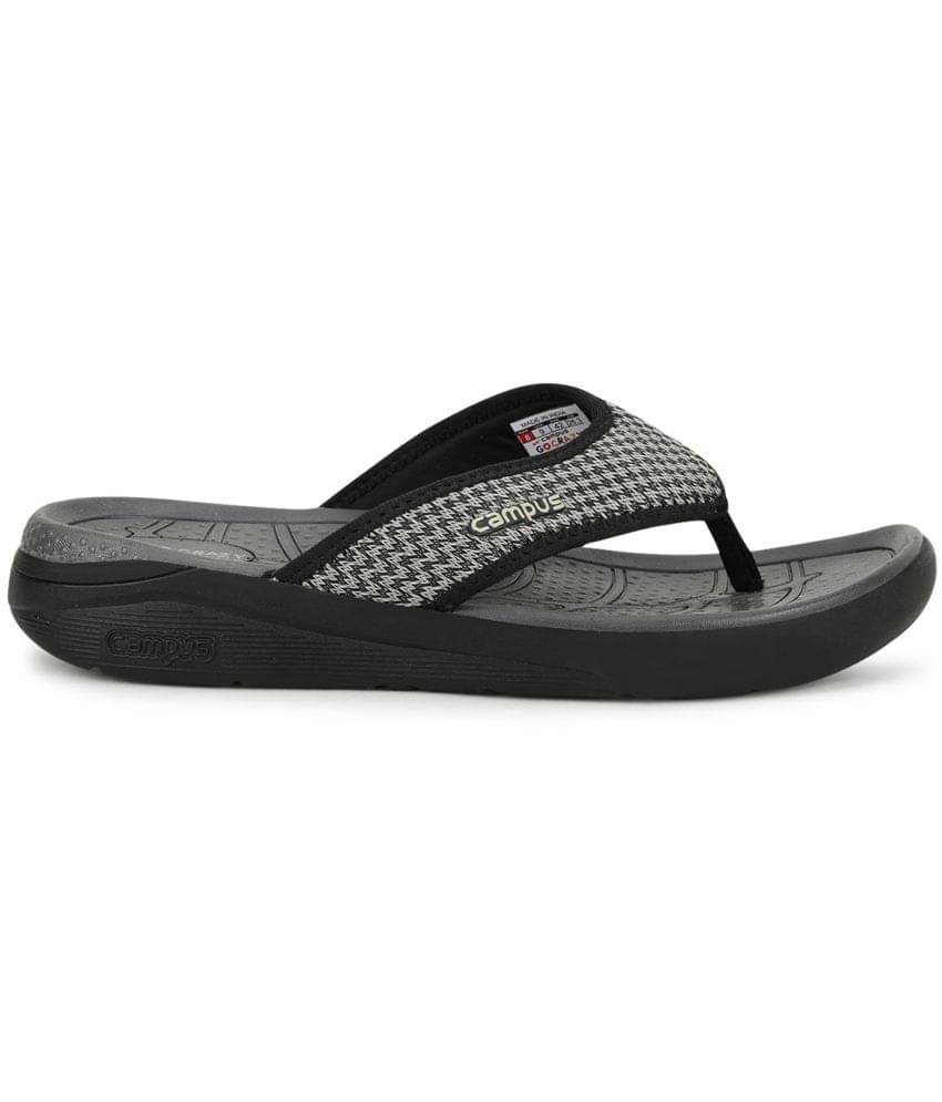     			Campus - Black Men's Slide Flip Flop