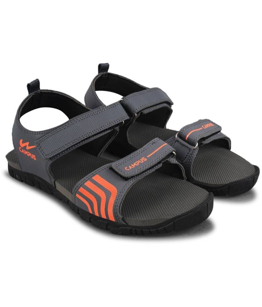     			Campus - Dark Grey Men's Floater Sandals