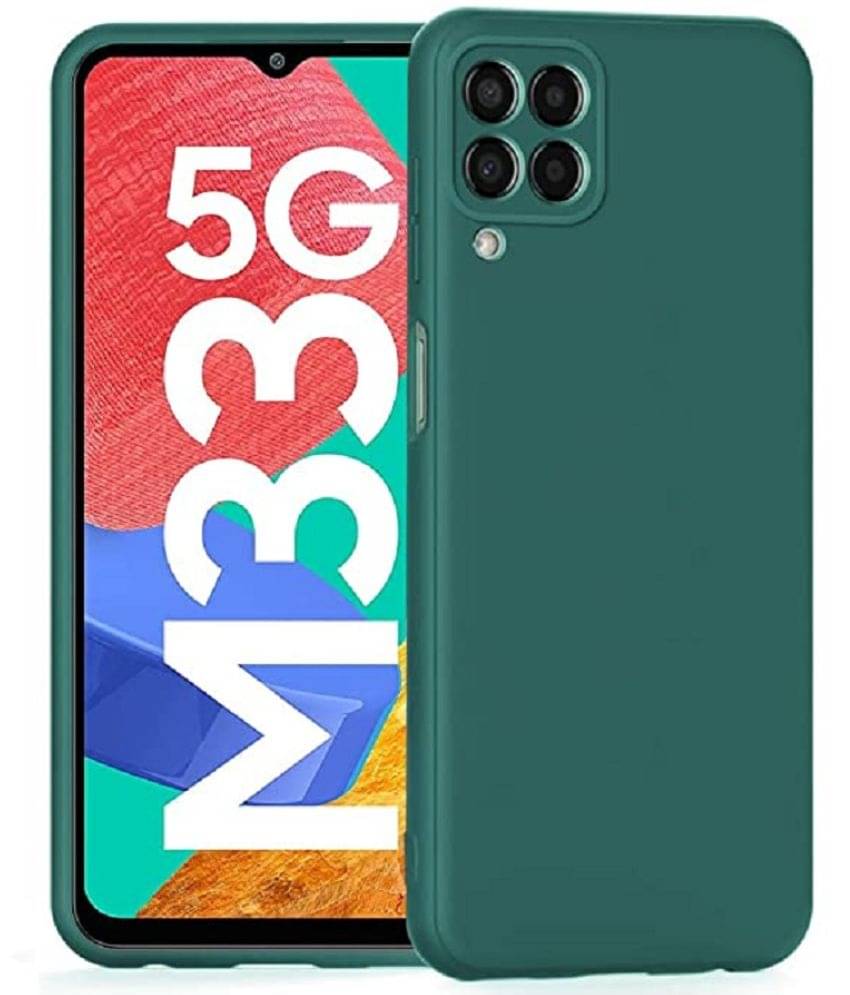     			Case Vault Covers - Plain Cases Compatible For Silicon Samsung Galaxy M33 5G ( Pack of 1 )