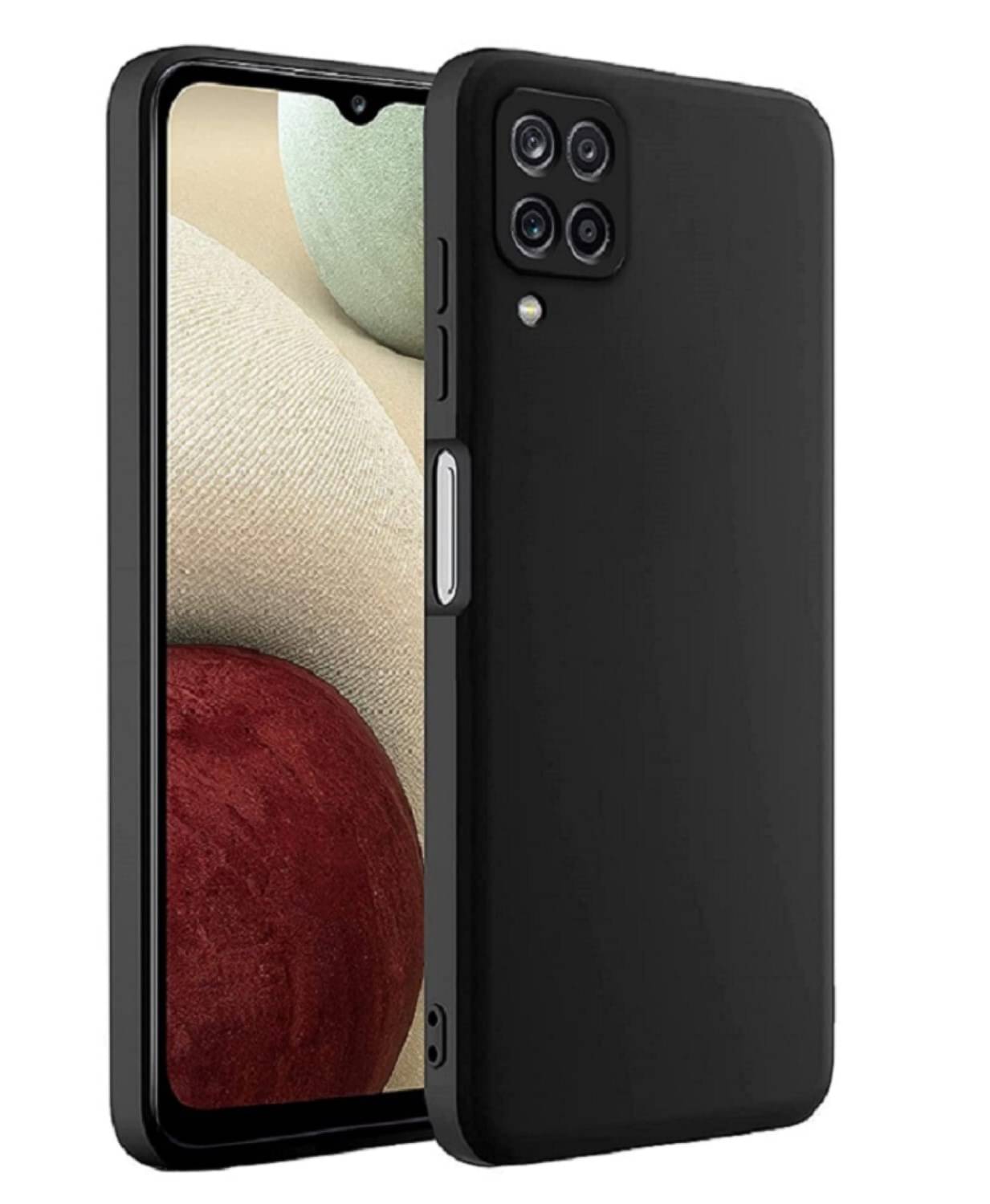     			Case Vault Covers - Plain Cases Compatible For Silicon Samsung Galaxy F12 ( Pack of 1 )