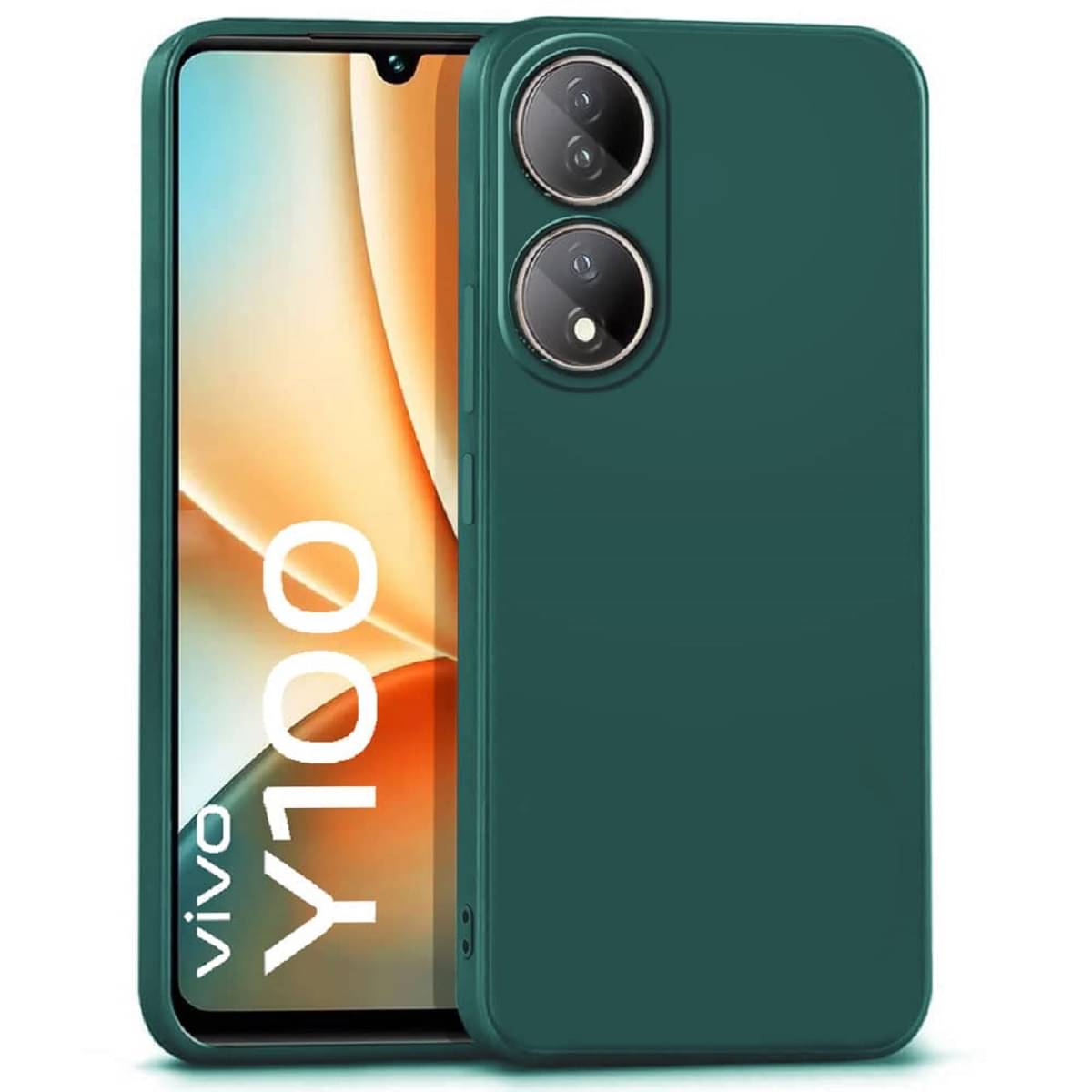     			Case Vault Covers - Plain Cases Compatible For Silicon Vivo T2 5G ( Pack of 1 )