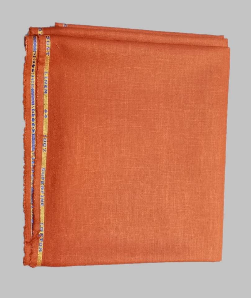 Fabkart - Rust Cotton Men's Unstitched Kurta ( Pack of 1 ) Fabkart - Rust Cotton Men's Unstitched Kurta ( Pack of 1 )