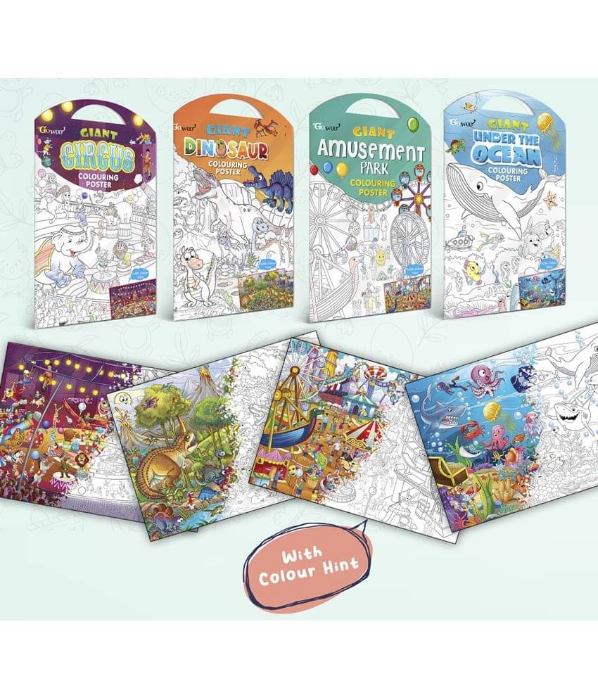GIANT AT THE MALL COLOURING POSTER, GIANT PRINCESS CASTLE COLOURING POSTER, GIANT CIRCUS COLOURING POSTER, GIANT DINOSAUR COLOURING POSTER and GIANT SPACE COLOURING POSTER | Set of 5 Posters I big posters for kids colouring GIANT AT THE MALL COLOURING POSTER, GIANT PRINCESS CASTLE COLOURING POSTER, GIANT CIRCUS COLOURING POSTER, GIANT DINOSAUR COLOURING POSTER and GIANT SPACE COLOURING POSTER | Set of 5 Posters I big posters for kids colouring