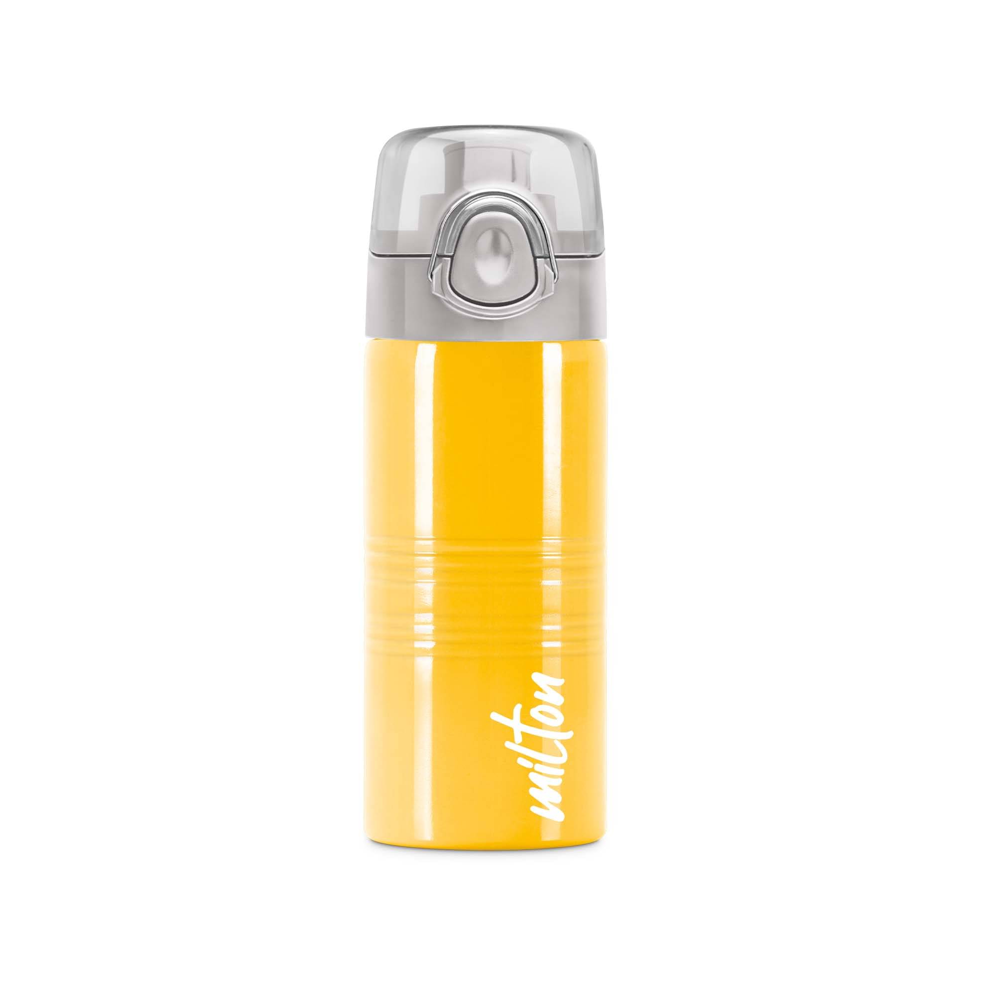     			Milton Vogue 500 Stainless Steel Water Bottle, 490 ml, Yellow