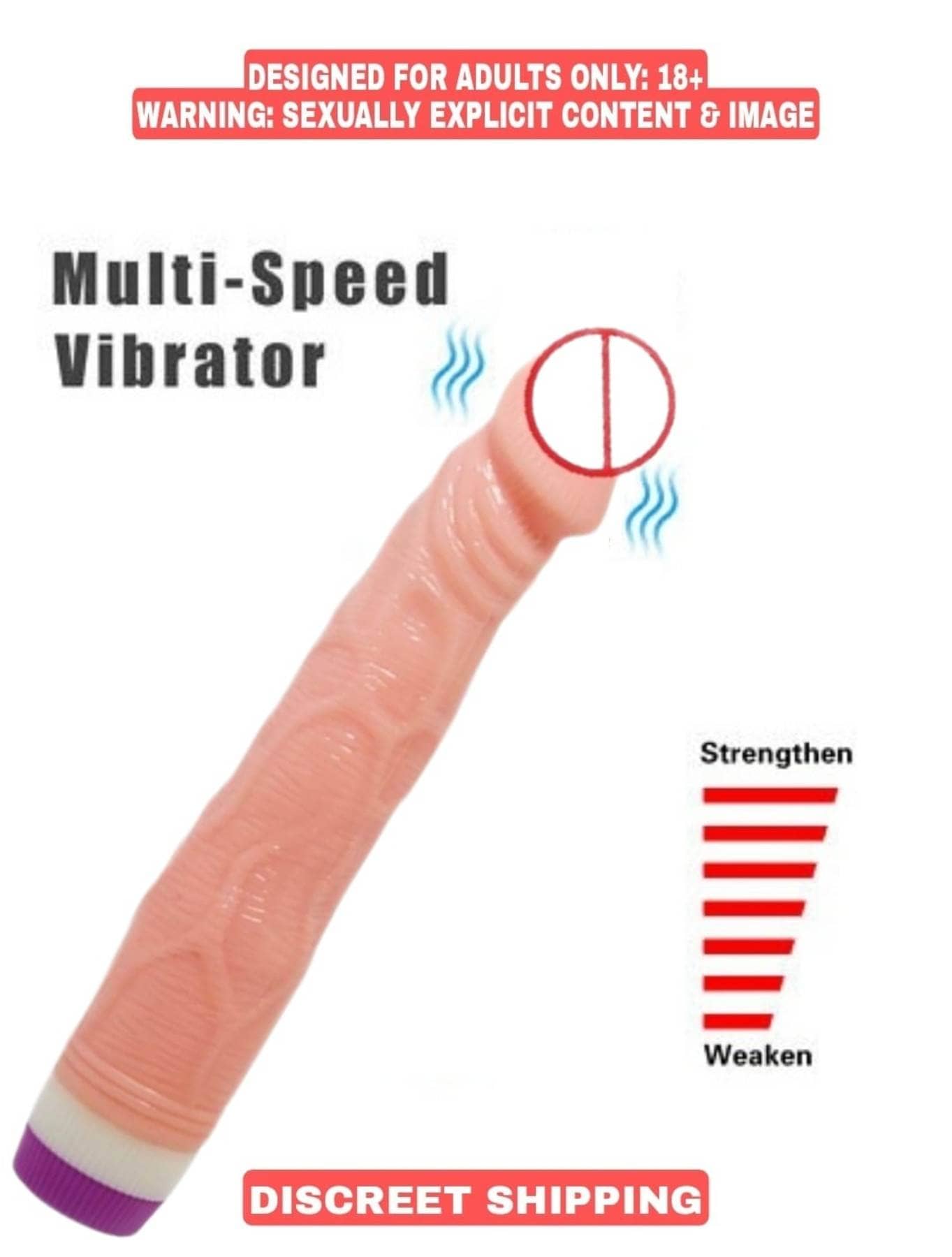 Naughty World 8.75 inch -G-Spot-Dildo vibrator-Rabbit-Female-Adult-Sex