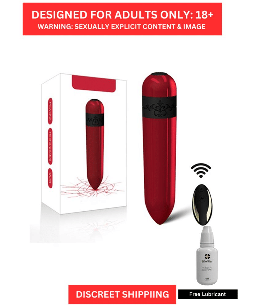Remote-controlled bullet vibrator with a free lubricant Remote-controlled bullet vibrator with a free lubricant