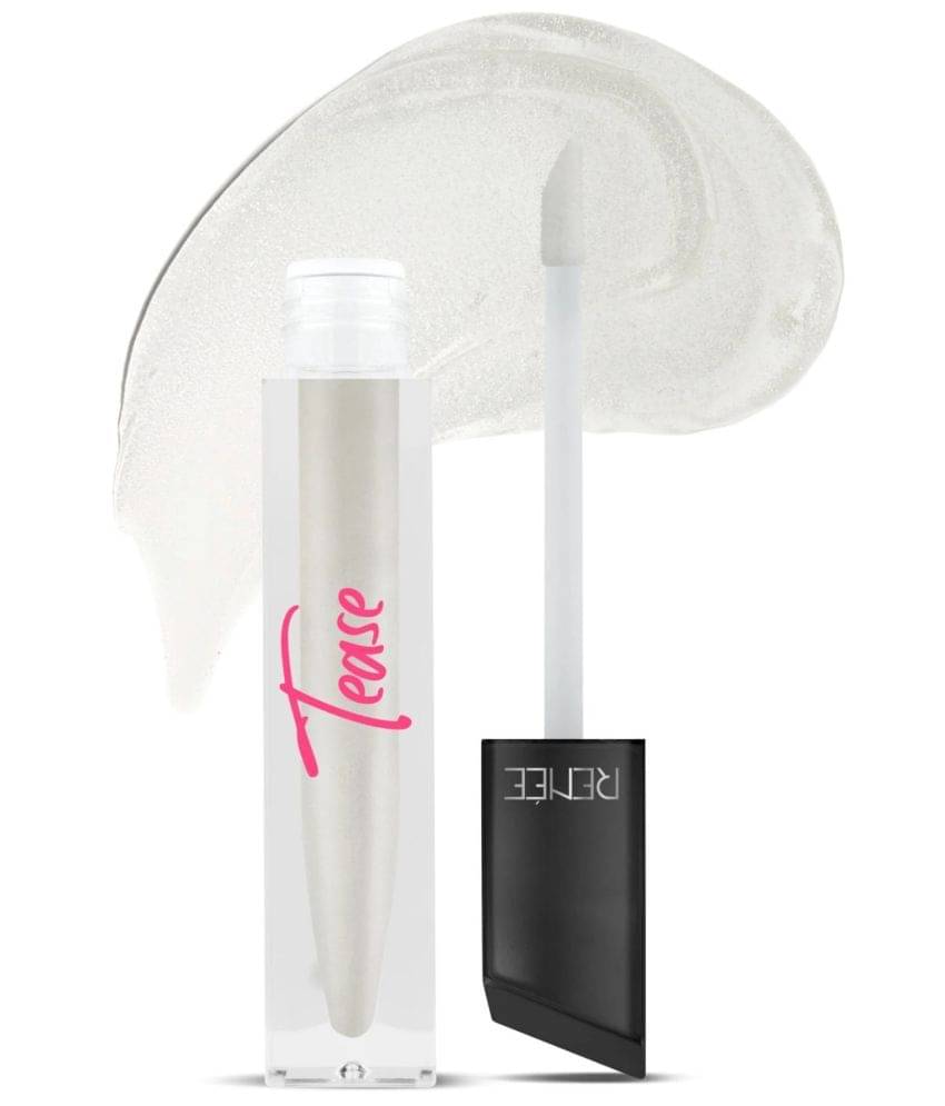     			RENEE Tease Metallic Clear Lip Gloss with Plumping Effect, Long Lasting Hydration & Moisturization, 5ml