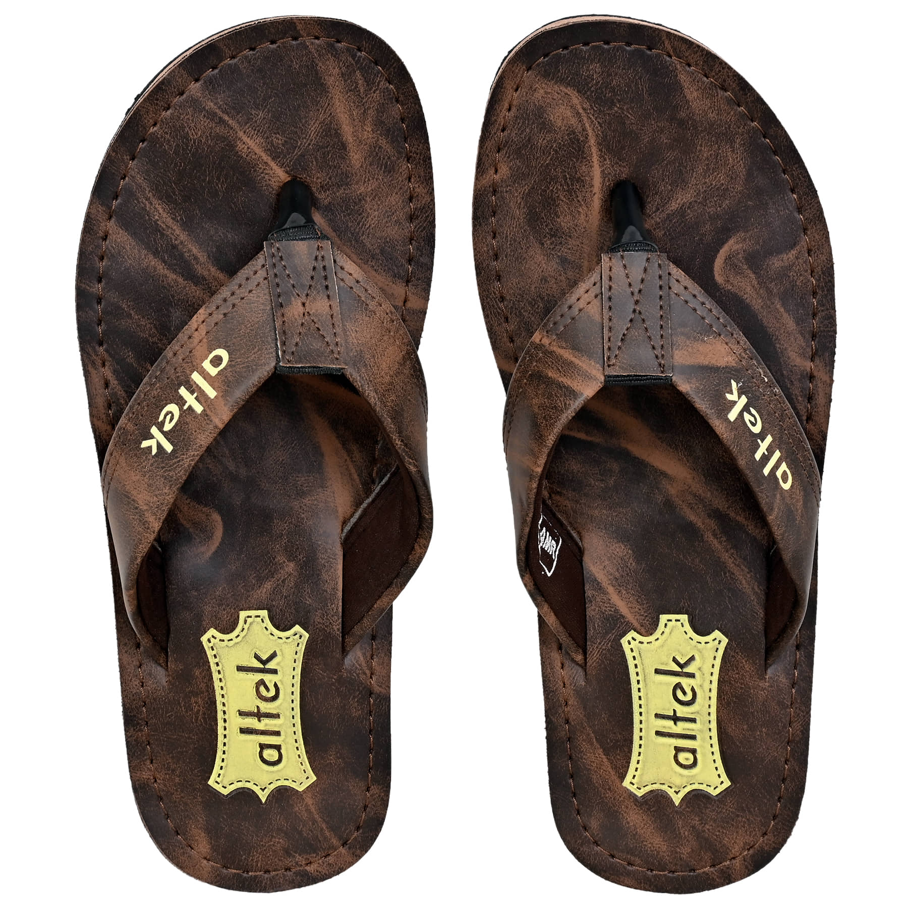 Altek - Brown Men's Thong Flip Flop