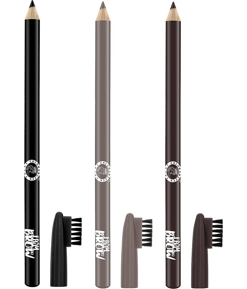Colors Queen Easy Brow Pencil Black, Brown, Dark Brown Black Brown Dark Brown Brow Pencil Black 9 g - Makeup - Eyes | Buy online on ZillyBuy