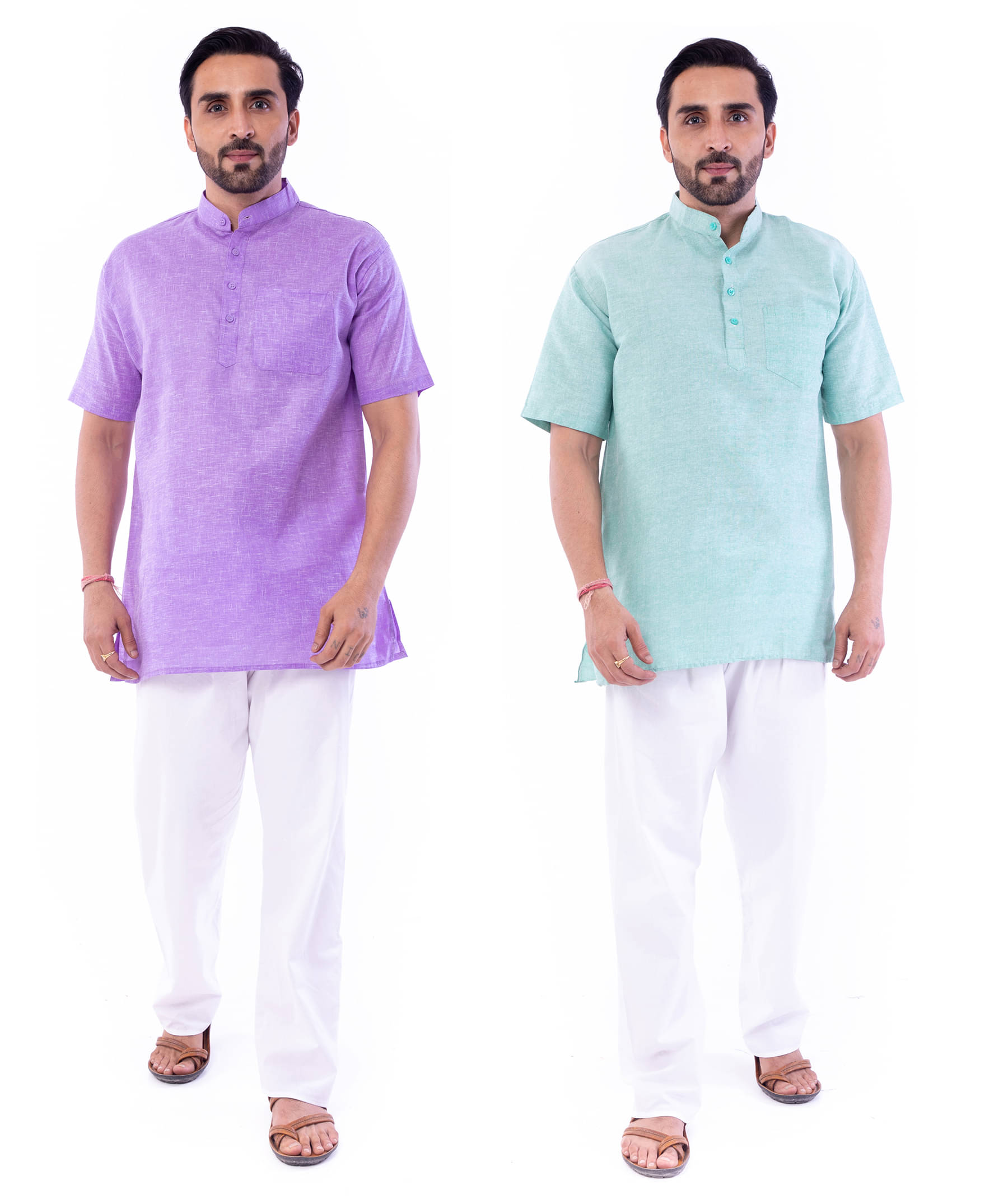     			DESHBANDHU DBK - Multi Cotton Men's Regular Kurta ( Pack of 2 )