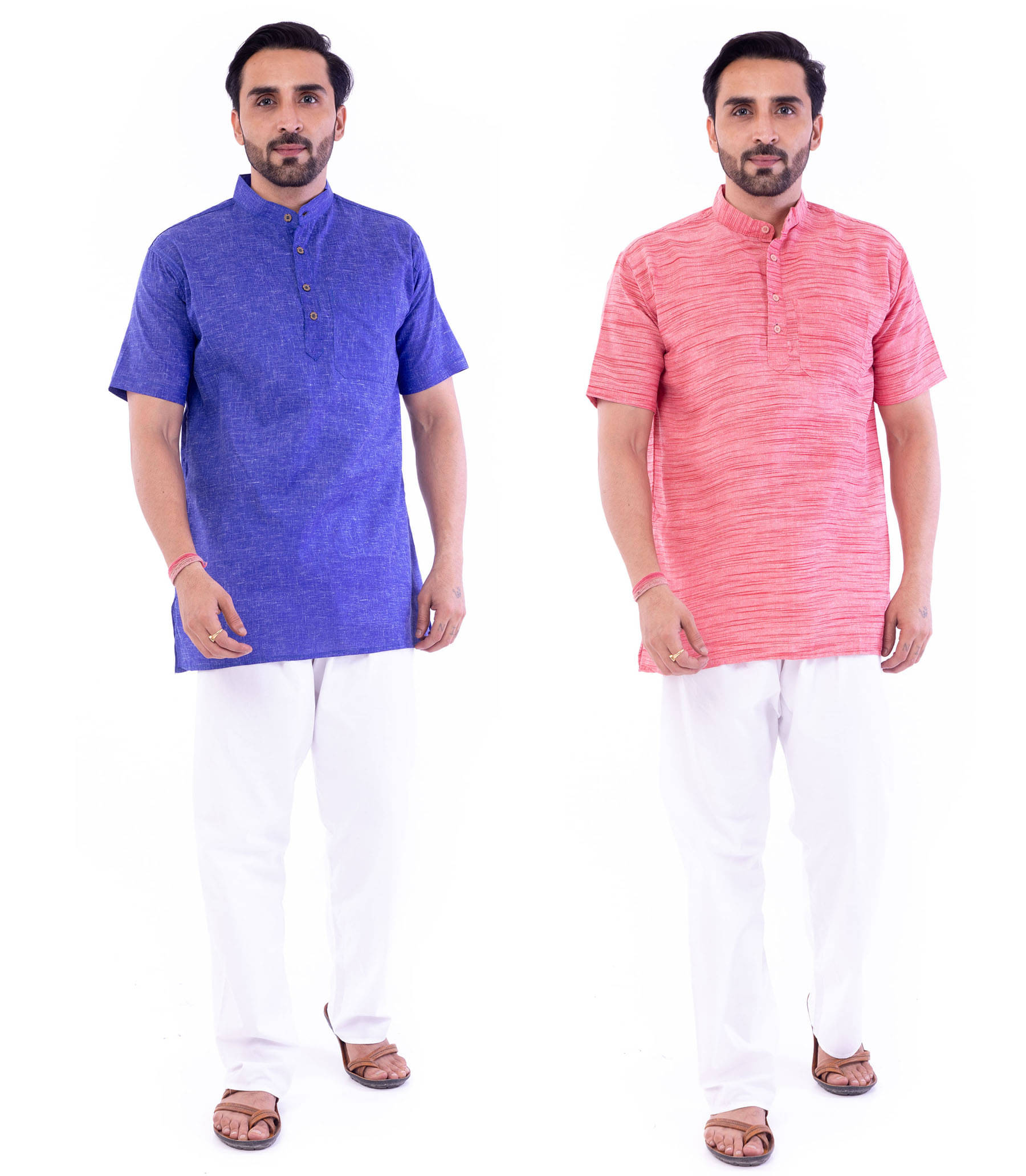 DESHBANDHU DBK - Multi Cotton Men's Regular Kurta ( Pack of 2 ) DESHBANDHU DBK - Multi Cotton Men's Regular Kurta ( Pack of 2 )