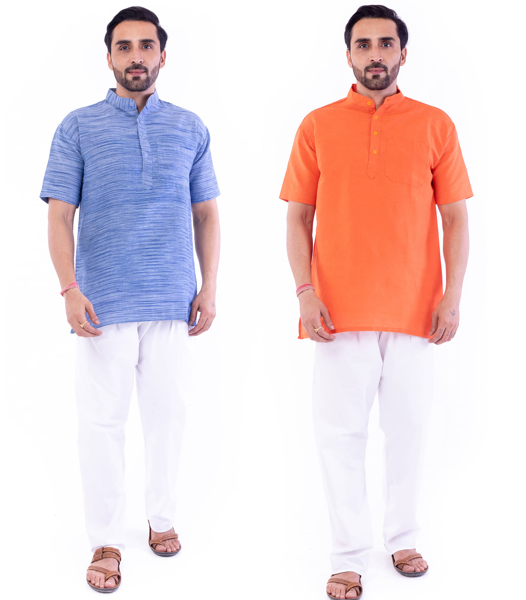 DESHBANDHU DBK - Muticolor Cotton Men's Regular Kurta ( Pack of 2 ) - Kurtas & Kurta Sets | Buy online on ZillyBuy